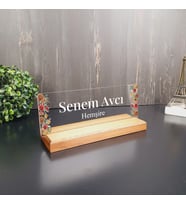 Kişiye Özel Modern Tasarımlı Masa İsimliği