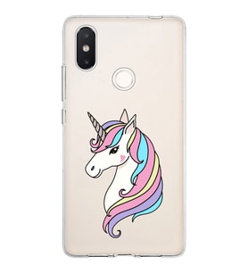 Xiaomi Mi 8 Se Uyumlu Kapak Unicorn Tasarımlı Şeffaf Silikon Kılıf