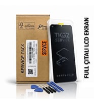 Tkgz - İnfinix Hot 60 PRO PLUS İle Uyumlu Lcd Ekran Dokunmatik Servıce Pack Lcd Full Çıtalı + Tamir Kiti
