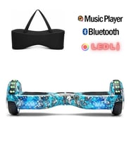 Elektrikli Kaykay Hoverboard Full Ledli Bluetooth Hoparlörlü 6.5 Inch Çanta Hediyeli D20