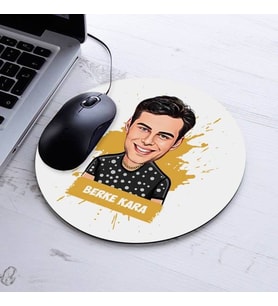 Kişiye Özel Yakışıklı Sevgilim Karikatürlü Mousepad