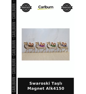Özel Üretim Süslü Hediyelik Işıltılı Aksesuar Şık Swaroski Taşlı Magnet Alk4150