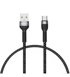 Zore Shira Serisi Type-C USB Kablo 30cm (Siyah)