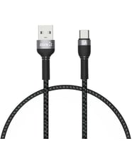 Zore Shira Serisi Type-C USB Kablo 30cm (Siyah)