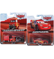 Disney Pixar Cars 2 Araç Set - My Name Is Not Chuck With Cart & RustEze Lightning McQueen (1/55)
