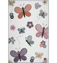 Eliana Home Baskılı, Yıkanabilir Kaymaz Taban Çocuk Halısı LNA4042 100x150 cm (Beyaz)