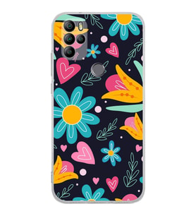 PrintiFy General Mobile GM 21 Pro ile Uyumlu Retro Color 1  Kamera Korumalı Şeffaf  Kılıf