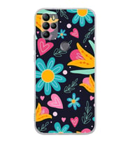 PrintiFy General Mobile GM 21 Pro ile Uyumlu Retro Color 1  Kamera Korumalı Şeffaf  Kılıf