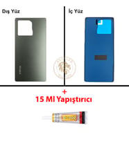Infinix Note 50 Dağ Gölgesi Uyumlu Arka Kapak + B7000 Yapıştırıcı Arka Cam Batarya Pil Kapağı