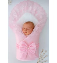 Kumru Kristal Kız Bebek Kundağı Unisex Bebek Dış Battaniyesi Hastane Çıkışı