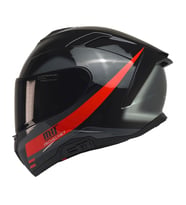 Motosiklet Kaskı Full Face Double Güneş Vizörlü ECE 22.06R Motor Kask Rosso