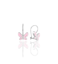 Gümüş  mineli çengelli gümüş kelebek küpe SGTL10712RODAJ