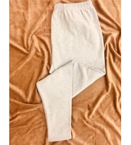 Kışlık Cepsiz Triko Pijama Altı (Gri)