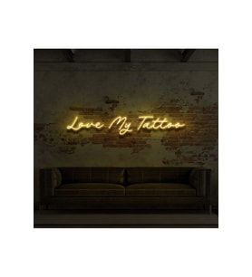 Love My Tattoo Yazılı Neon Tabela