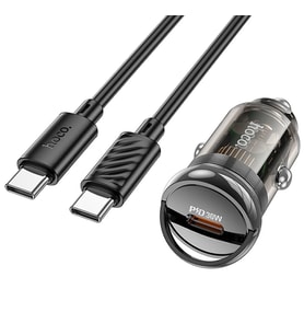 HOCO Z53 Sight Single PD30W Type-C Girişli Araç Çakmaklık Hızlı Şarj Aleti + - HUOBPS7018-2