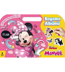 Minnie Çıkartma Hediyeli Boyama Albümü