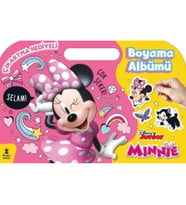 Minnie Çıkartma Hediyeli Boyama Albümü