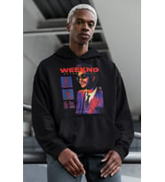 The Weeknd After Hours Rapper Baskılı Unisex Oversize Şarkıcı Hoodie