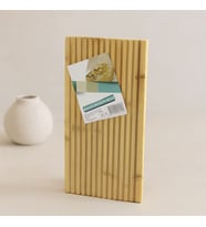 Bambu Servis Sunum Tahtası 17x39x1.5 cm - Çift Taraflı Düz & Kanallı