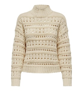 ONLLEAH LS HIGH NECK KNT (Krem)