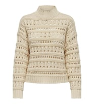 ONLLEAH LS HIGH NECK KNT (Krem)