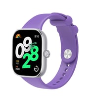 Mi Band 8 Pro Uyumlu Kordon Silikon Spor Geçmeli Zore KRD-109 Kayış (Lila)