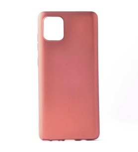 Samsung Galaxy A91 (S10 Lite) Uyumlu Kılıf Zore Premier Silikon Kapak (Rose Gold Altın)