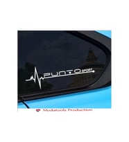 Fiat Punto İçin Uyumlu Aksesuar Yan Cam Sticker Oto Kapı Beyaz 20*7 Cm