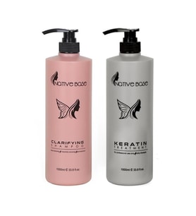 Native Base Keratin Bakım 1 L + Clarifying Şampuan 1 L