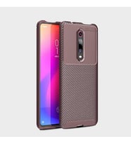 Xiaomi Mi 9T Kılıf Esnek Soft Karbon Tasarım Legion Serisi (Kahverengi)