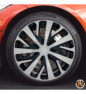 Peugeot 309 15 İnç Jant Kapağı (Takım) Siyah Gri C111