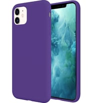 Iphone 11 Kılıf Lansman Silikon Ve Esnek (Mor)