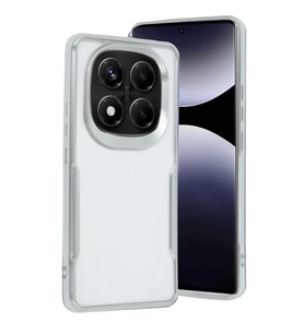 Xiaomi Redmi Note 14 Pro 5G Kılıf Boyi Silikon Kapak - Gümüş