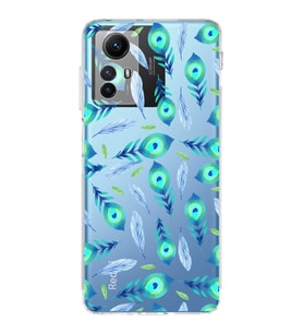 PrintiFy Xiaomi Redmi Note 12S ile Uyumlu Nazar Boncuğu 3  Kamera Korumalı Şeffaf Silikon Kılıf