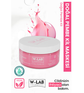 W-Lab Kozmetik Arındırıcı Antioksidan Pembe Kil Maskesi 250 ML
