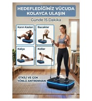 Vibrofitto PRO Titreşimli Egzersiz Aleti Ambiyans Led Işık Ultra Güçlü