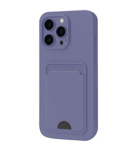 Iphone 16 Kılıf Kelvin Kartvizitli Silikon - Lila