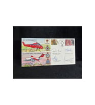 İngiltere Kraliyet Kraliçe Uçuşu İlk Gün Zarfı 1995 THE QUEENS FLİGHT FDC Islak İmzalı Limited 47