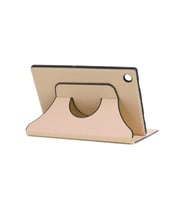 Lenovo Tab M8 Uyumlu Zore Fest Dönebilen Standlı Kılıf (Gold)