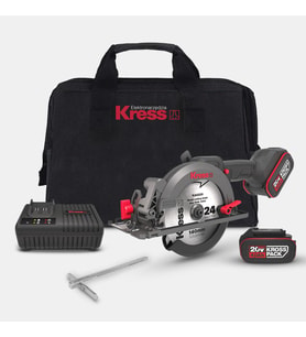 Kress KUE11 20Volt 4.0Ah. Li-ion 140MM Çift Akülü Kömürsüz Profesyonel Çok Amaçlı Daire Testere