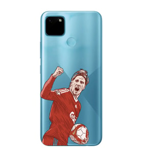 Realme C21Y/C25Y Uyumlu Fernando Torres Desenli Şeffaf Telefon Kılıfı
