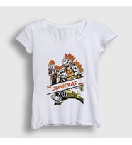 Presmono Kadın Beyaz Junkrat Oyun Overwatch T-Shirt 360112tt