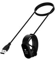 Xiaomi Mi Band 6 İle Uyumlu Giyilebilir Akıllı Saat Şarj Kablosu Manyetik (Mi Band 5/6 / 7 / Amazfit Band 5 İle Uyumlu) USB Şarj Aleti (Siyah)