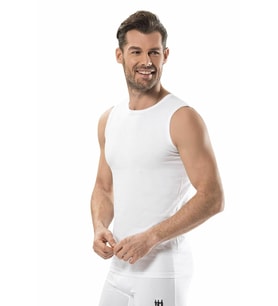 Jiber Erkek Sıfır Kol Fanila 6'lı Paket- 126 (Beyaz)