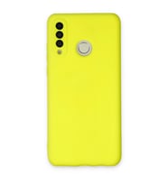Huawei P30 Lite Kılıf Nano İçi Kadife Silikon - Sarı