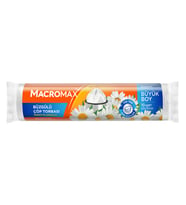 MACROMAX - ÇÖP TORBASI BÜZGÜLÜ PAPATYA KOKULU BÜYÜK BOY 65X70 10 YAPRAK 1 RULO