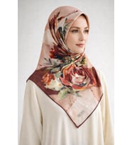 Aker Polyester Rayon Eşarp 7488769 (Pudra)