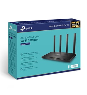 ARCHER AX12 AX1500 WIFI6 4 PORT GIGABIT 2.4/5GHZ DUAL BAND ROUTER