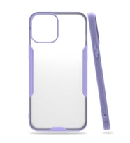 iPhone 12 Pro Max Kılıf Parfe Kenarları Pastel Renk Silikon Kılıf (Mor)