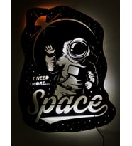 Astronot Space Led Işıklı Tablo